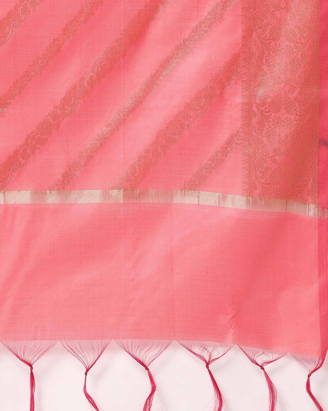 Chanderi Striped Jacquard Dupatta